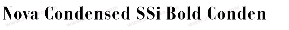 Nova Condensed SSi Bold Condensed字体转换